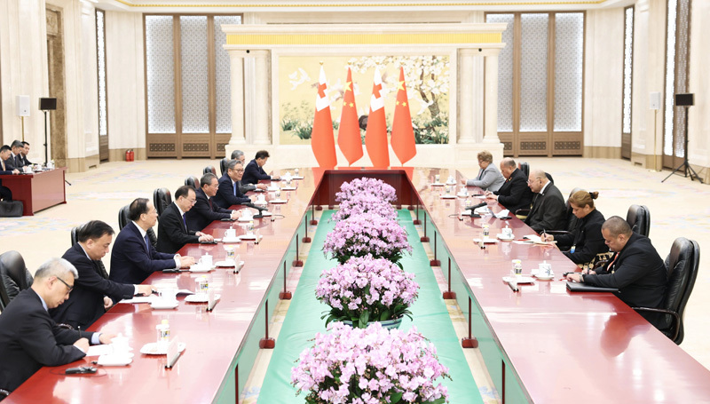 李强会见汤加国王图普六世